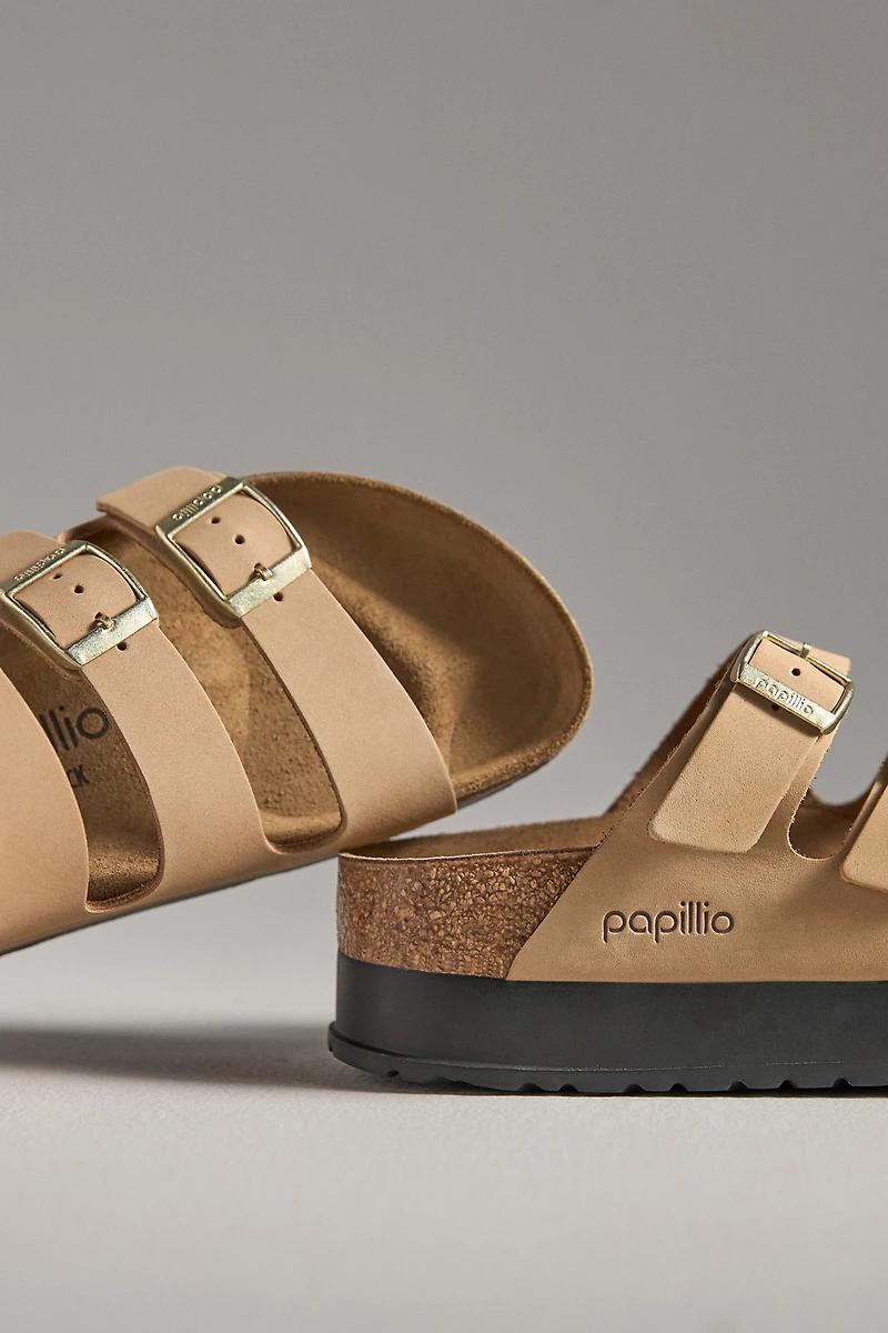 Papillio by Birkenstock Florida Flex Platform Triple-Strap Sandals