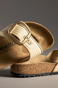 Birkenstock Madrid Big Buckle Raffia Sandals