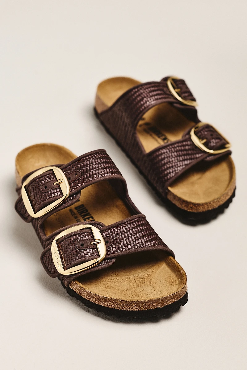 Birkenstock Arizona Big Buckle Raffia Sandals