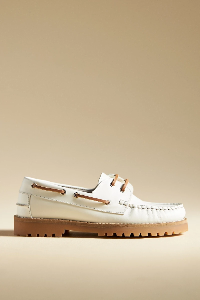 By Anthropologie Lug Boat Loafers
