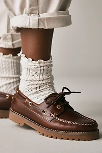 By Anthropologie Lug Boat Loafers