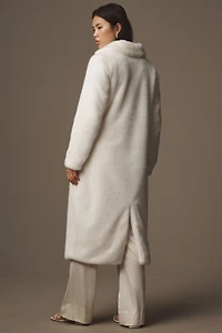 Unreal Fur Dove Faux-Fur Long Coat