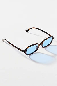I-SEA Skinny Rectangle Tortoiseshell Sunglasses