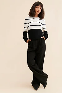 Laundry by Shelli Segal Colorblock Crew Neck Sweater