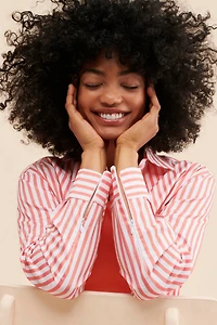 Nuuly x Addison Bay Assembly Striped Button Down