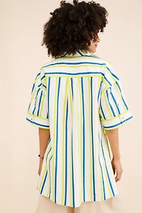 The Boxy Striped Button Down