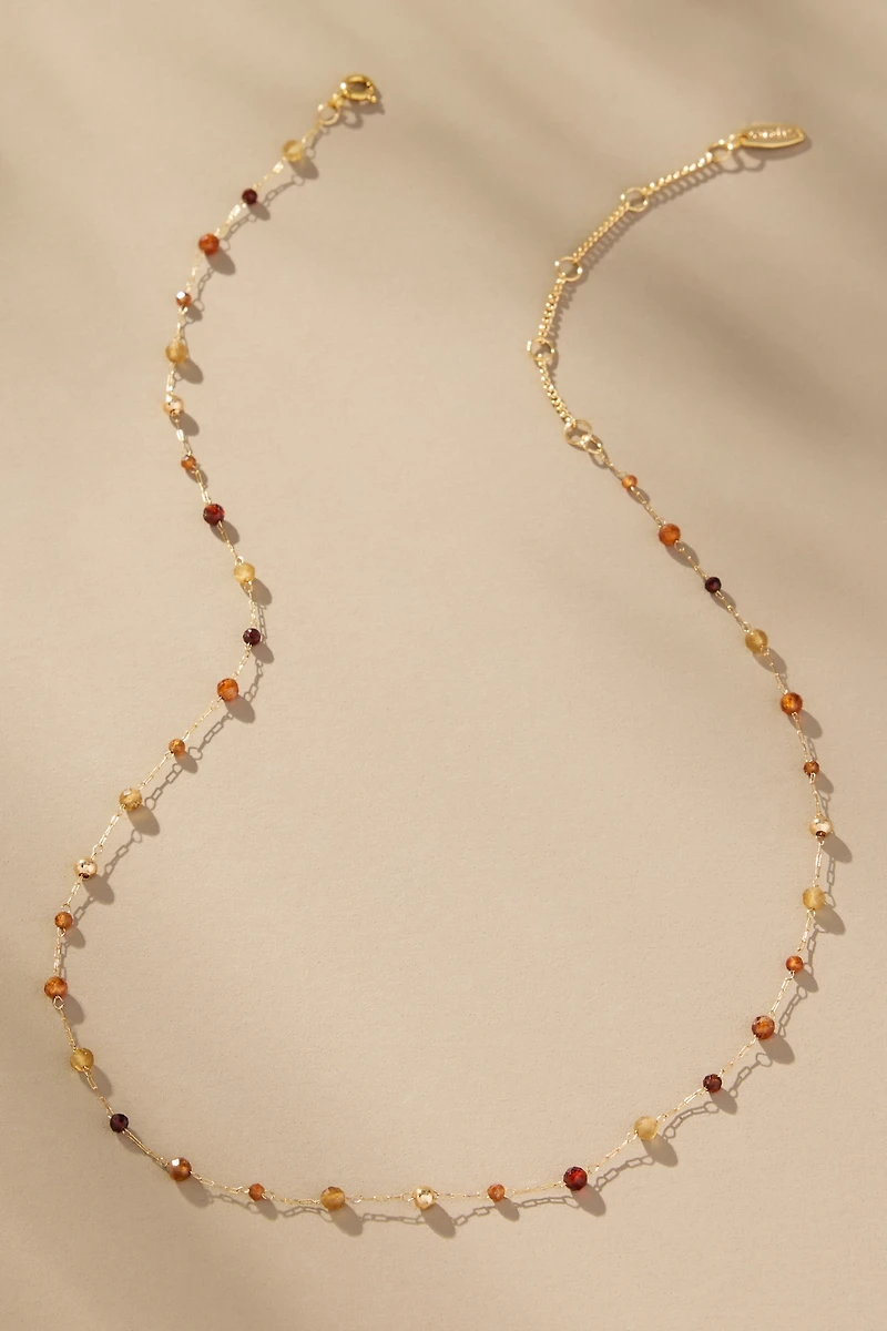Mixed Bead Dainty Necklace
