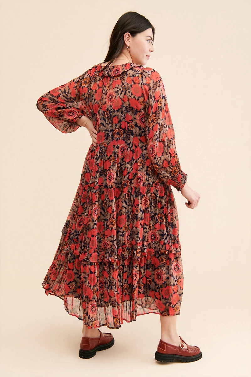 Marais Chiffon Maxi Dress