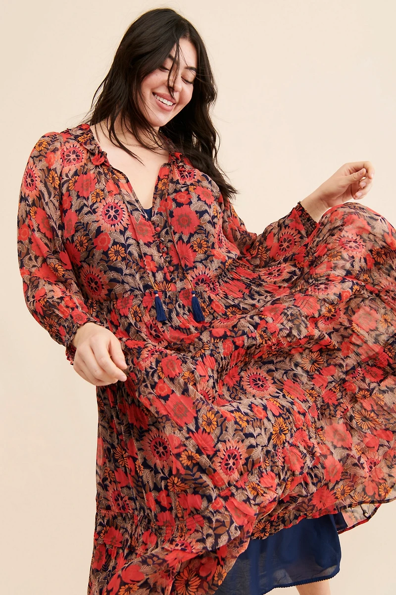 Marais Chiffon Maxi Dress