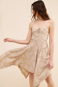 Corset Seamed Mini Dress