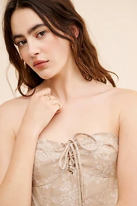 Corset Seamed Mini Dress