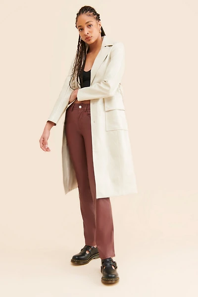Pilcro The Yaya Mid-Rise Vegan Leather Pants