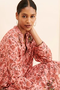 Ollari Rose Garden Embroidered Dress