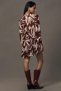 The Marais Printed Chiffon Mini Dress
