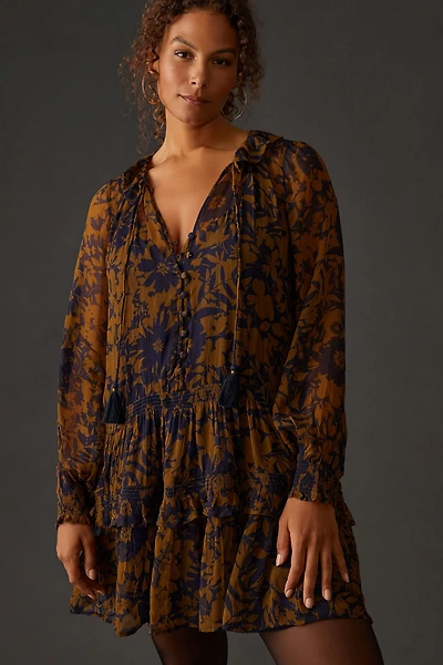 The Marais Printed Chiffon Mini Dress