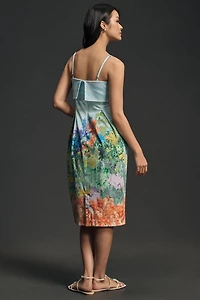 Sleeveless Printed Knee-Length Dress
