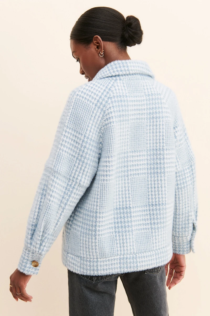 Greylin Houndstooth Shirt Jacket