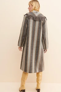 Line + Dot Linda Striped Coat