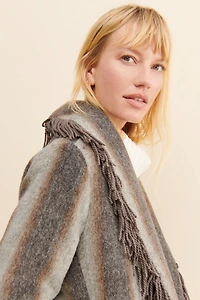 Line + Dot Linda Striped Coat