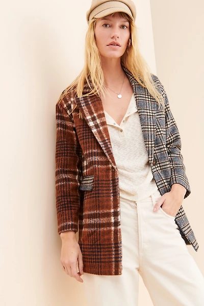 Greylin Renata Glen Plaid Blazer