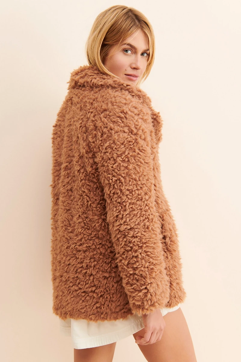 BB Dakota Whats The Fuzz Coat
