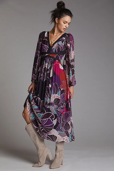 Let Me Be Floral Midi Dress