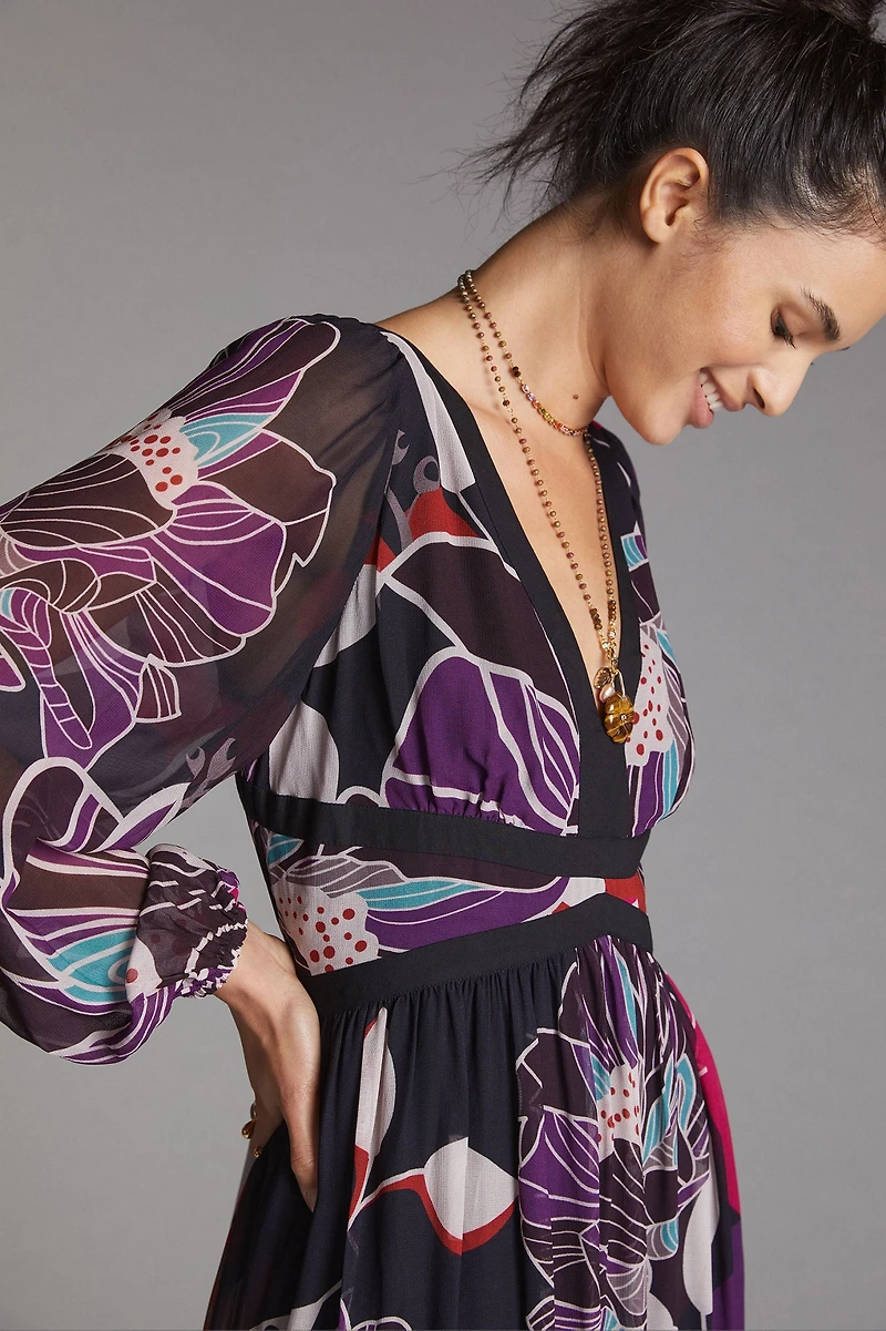 Let Me Be Floral Midi Dress