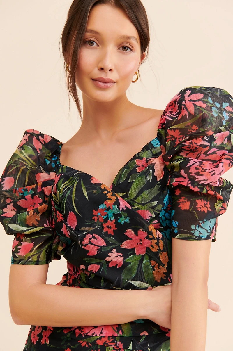 C/Meo Collective Tropical Floral Mini Dress