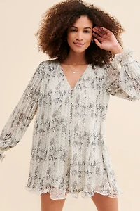 Endless Rose Pleated Floral Romper