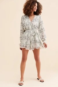 Endless Rose Pleated Floral Romper