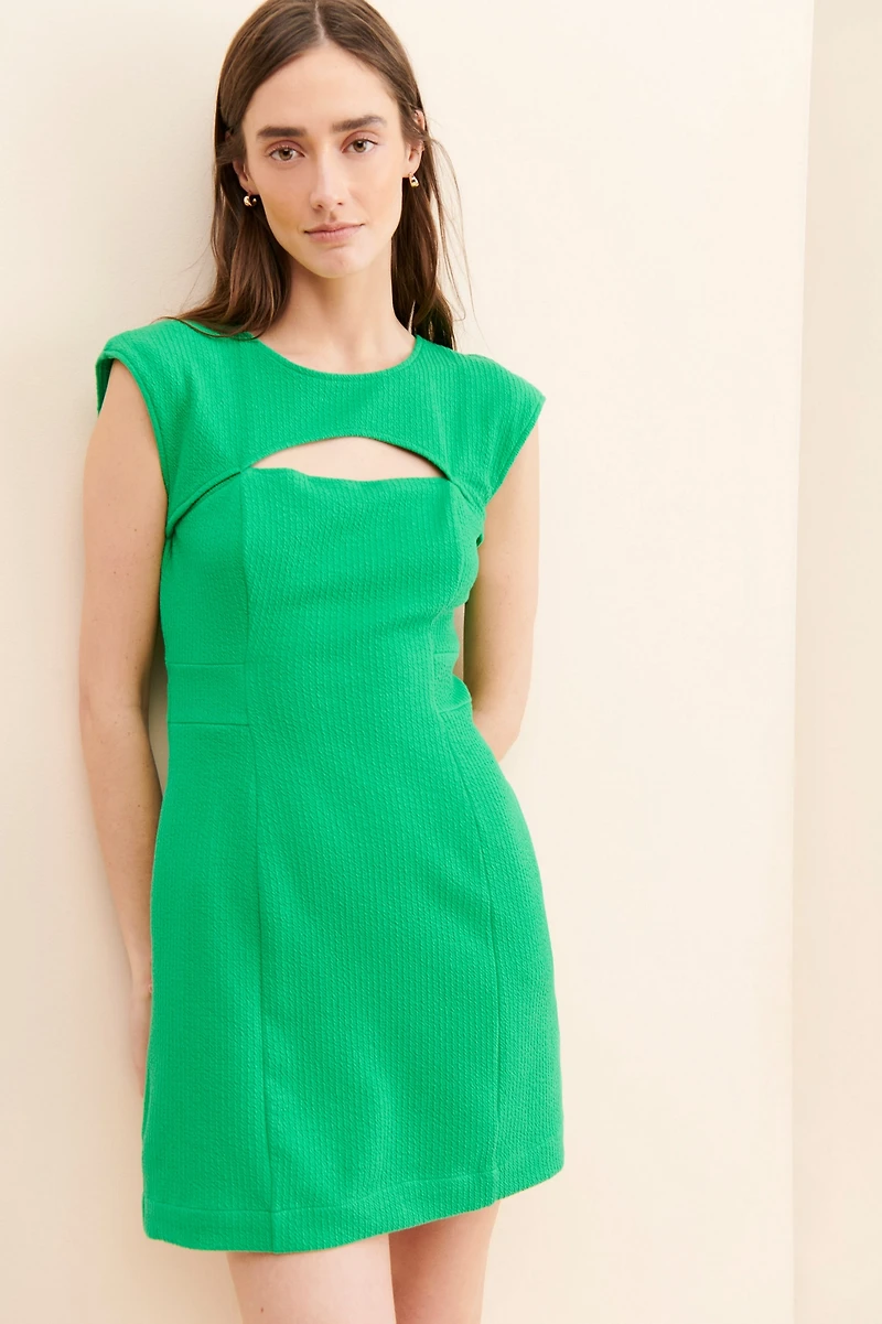 Maeve Front Cutout Mini Dress