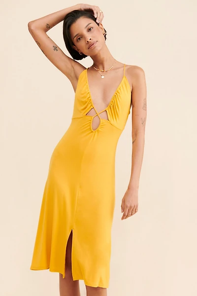 Strappy Cutout Midi Dress