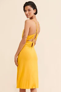 Strappy Cutout Midi Dress