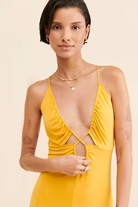 Strappy Cutout Midi Dress