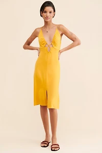 Strappy Cutout Midi Dress