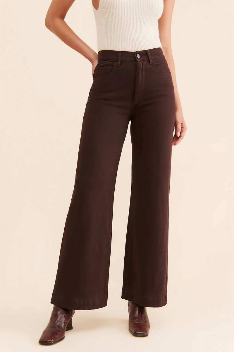 DL1961 Hepburn Wide Leg High-Rise Jeans