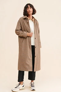 If By Sea Menswear Plaid Overcoat