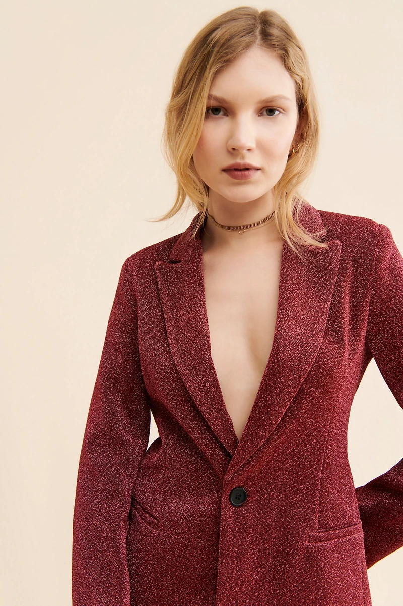 Audette Seventeen Metallic Blazer