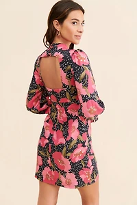 Kachel Floral Linen Dress