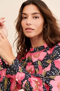 Kachel Floral Linen Dress