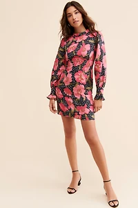 Kachel Floral Linen Dress
