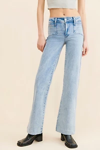 PAIGE Leenah Patched Pocket Jeans