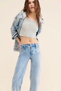 PAIGE Leenah Patched Pocket Jeans