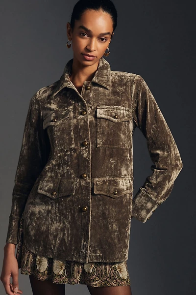 Velvet Utility Jacket
