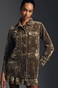 Velvet Utility Jacket