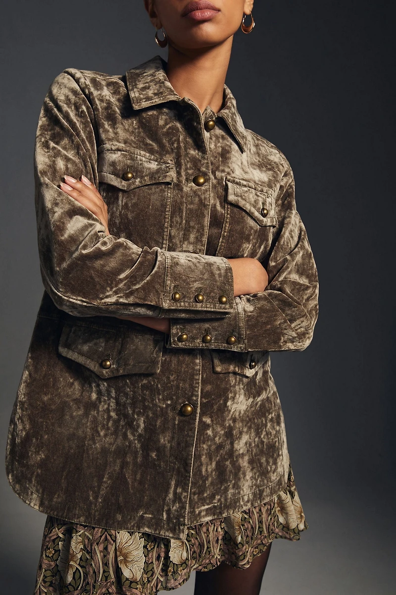 Velvet Utility Jacket