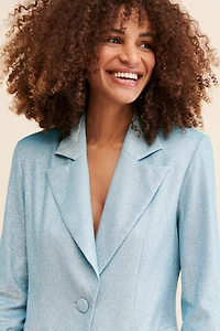 Flat White Serena Sparkle Blazer