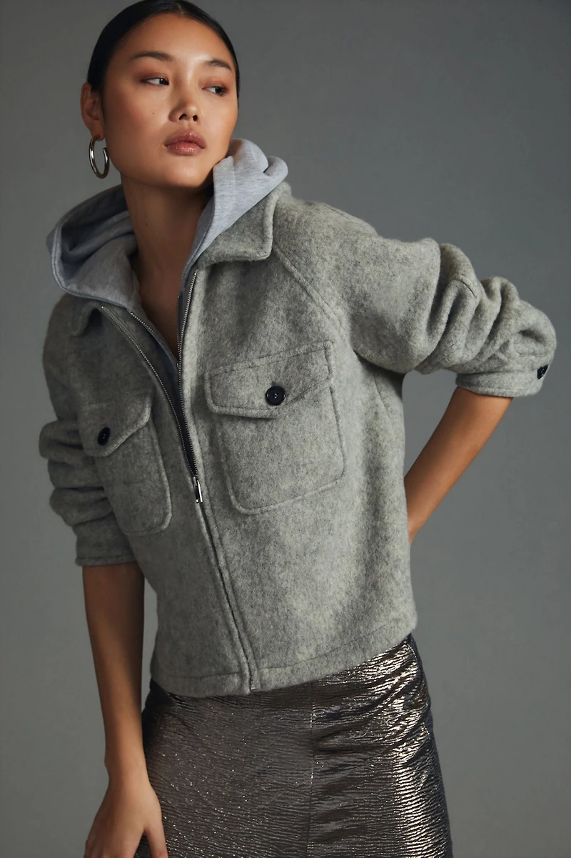 Hooded Shirt Jacket