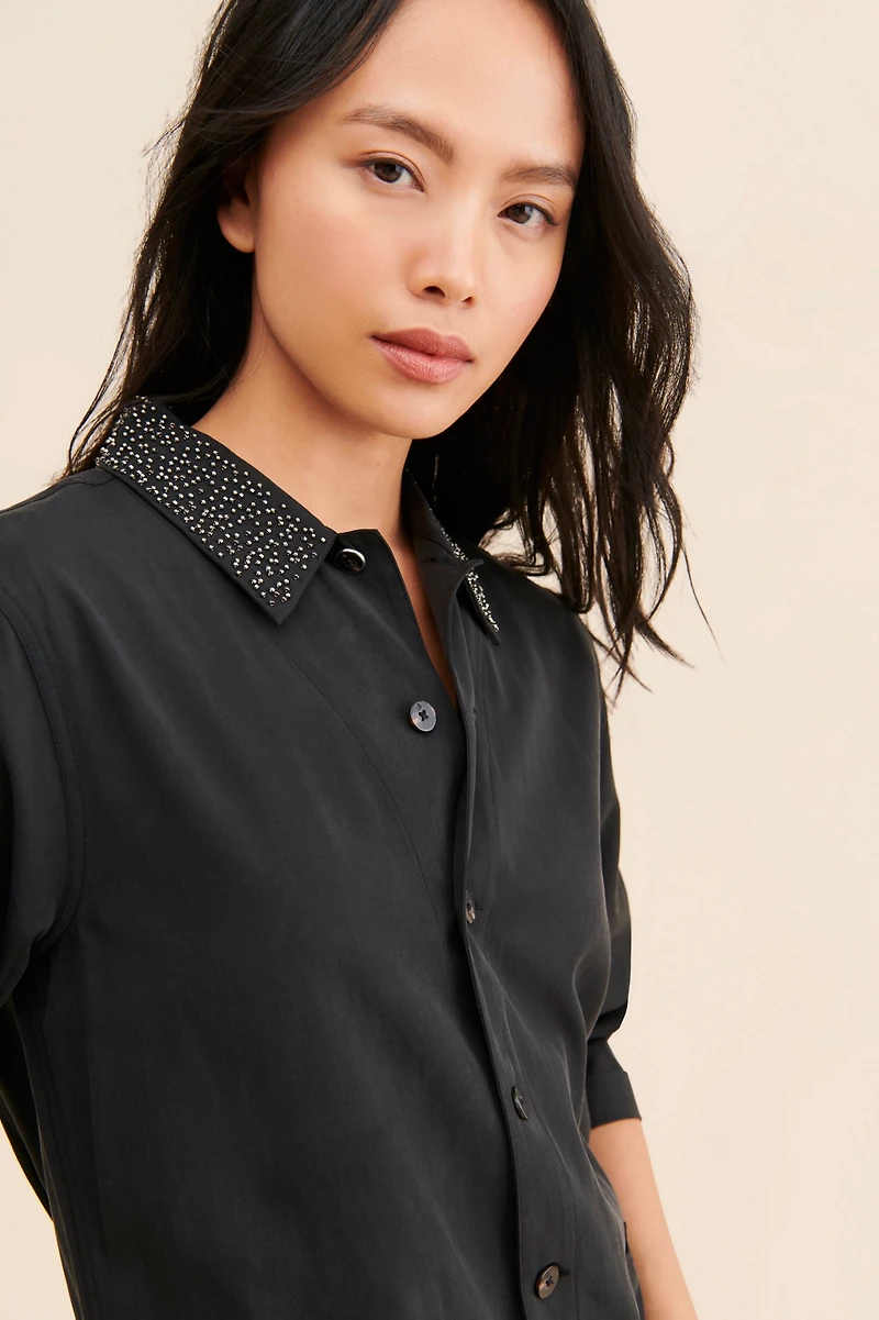 Scotch & Soda Beaded Collared Jumpsuit