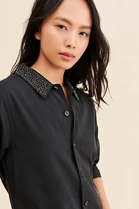 Scotch & Soda Beaded Collared Jumpsuit